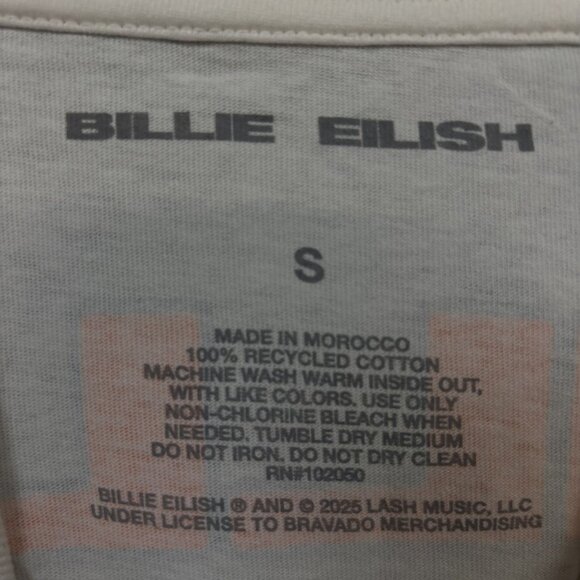 Billie Eilish Hit Me Hard & Soft Tour Bedroom Pop T-Shirt S - Picture 4 of 4